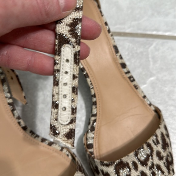 J.Crew Laila Leopard Wedges - Size 9 - EUC - Comfy! - Picture 17 of 17